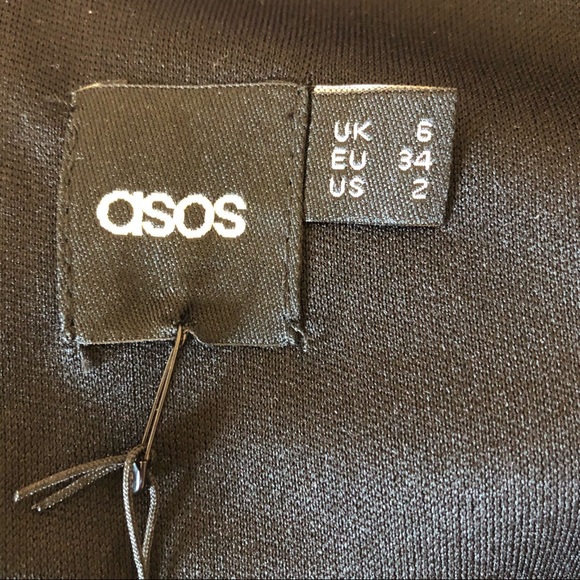 ASOS skater dress gray floral NWT size 2 - Picture 5 of 9